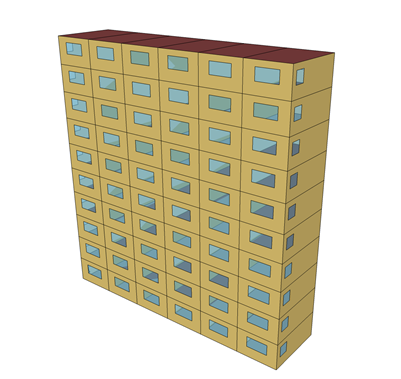 Multistory building -- fully cloned.